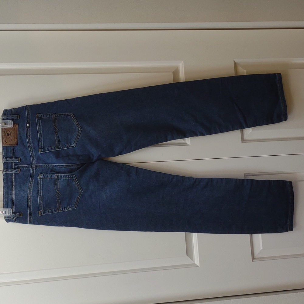 Lucky Brand Boys Billy Straight Stretch 5 Pocket Distressed Blue Jeans - Picture 8 of 12